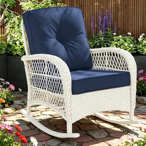 Outdoor wicker rocking chair - outdoor,