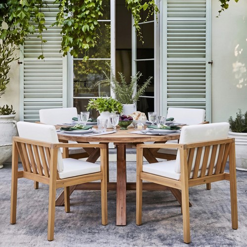 Set acacia wood outdoor - 4,